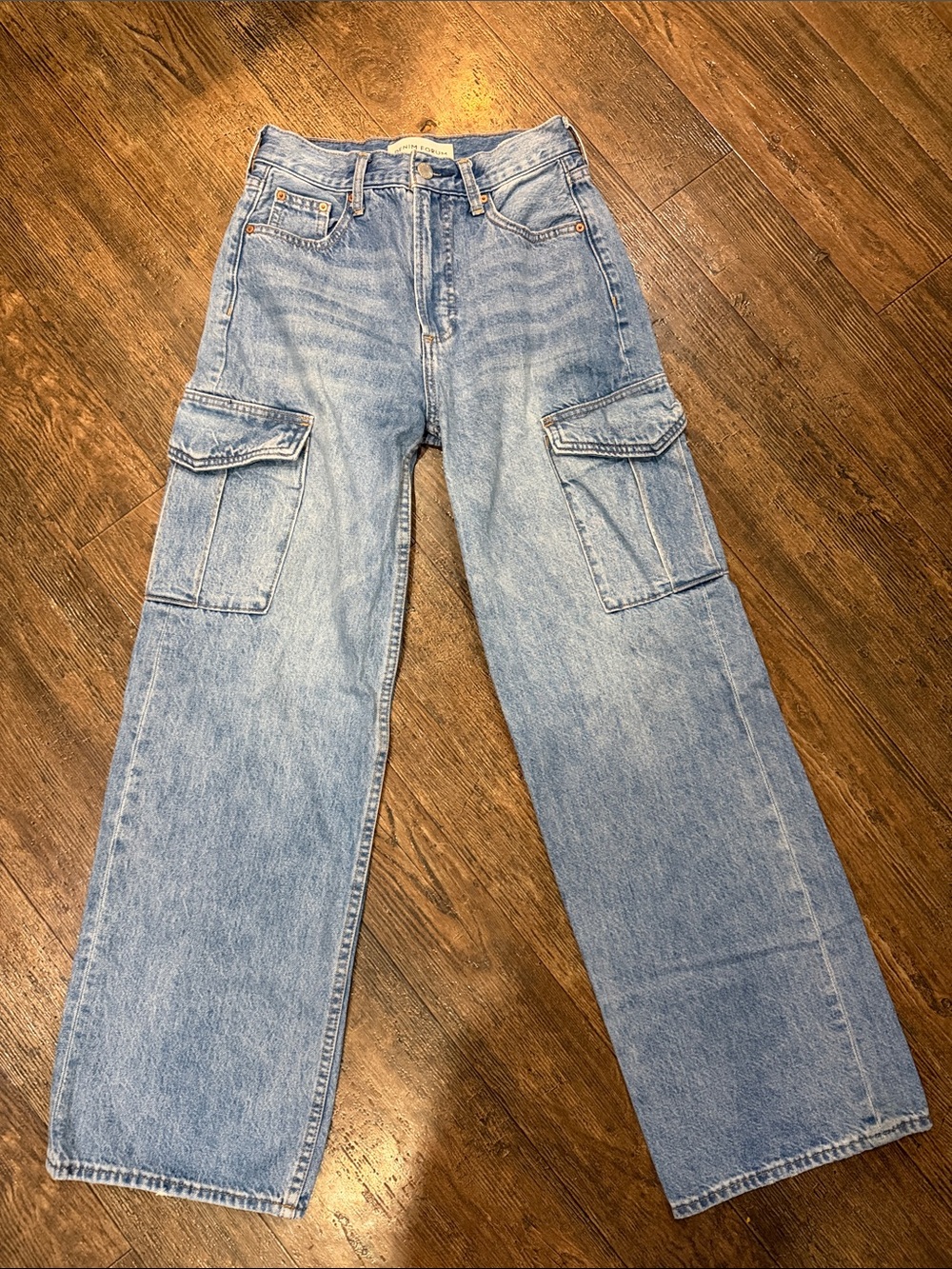 Denim Forum(Aritzia) The Farah High Rise Wide Leg EUC